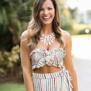 Rose Gold Layered Statement necklace